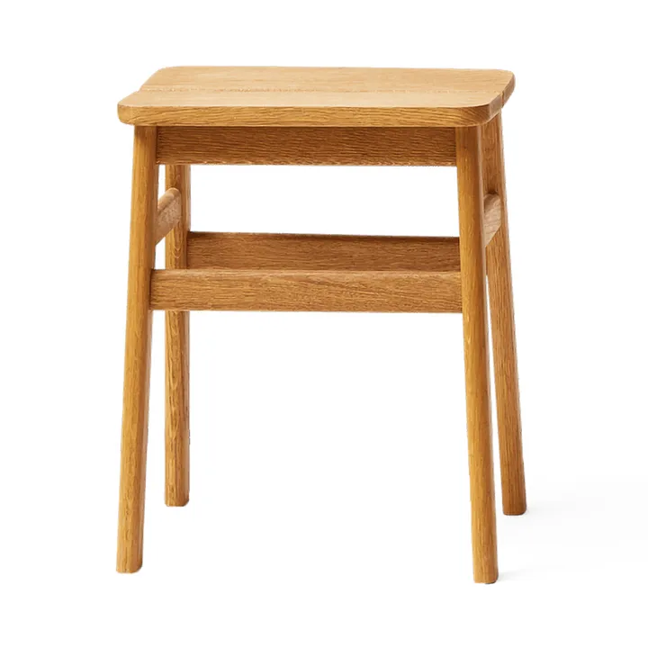 Taburete redondo Angle Standard 45 cm - Roble, Ø32x46 cm - Form & Refine