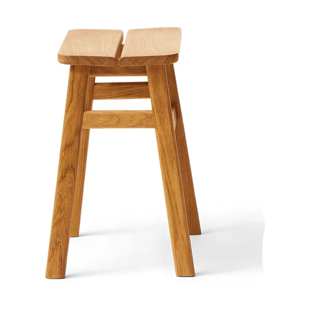 Taburete redondo Angle Standard 45 cm, Roble, Ø32x46 cm Form & Refine