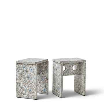 Taburete Remake 35x45 cm - Grey - Form & Refine