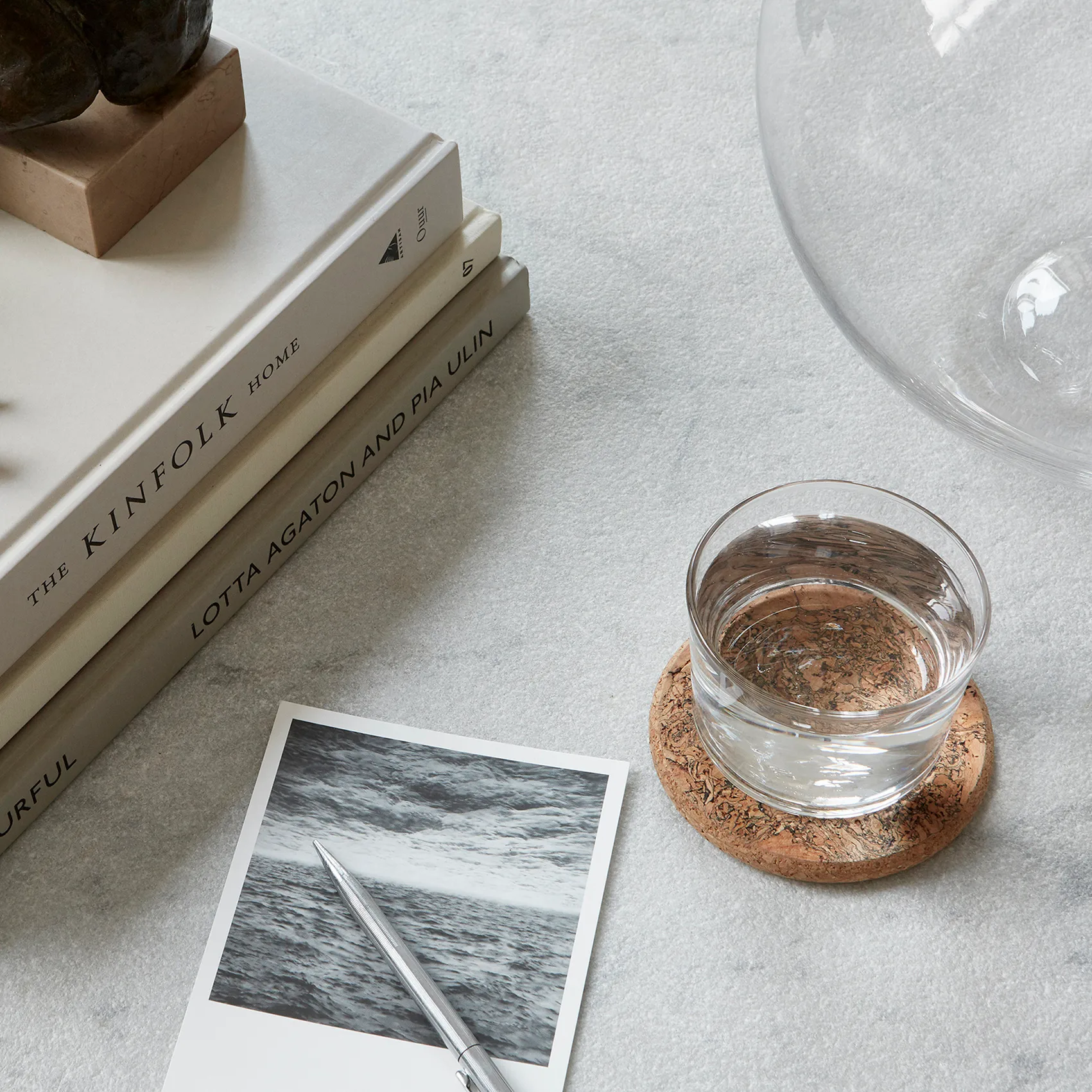 4 Posavasos Cork, Natural Formgatan