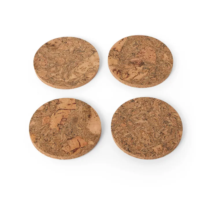 4 Posavasos Cork - Natural - Formgatan