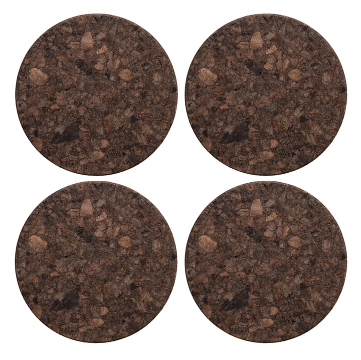 4 Posavasos Cork - Smoked - Formgatan
