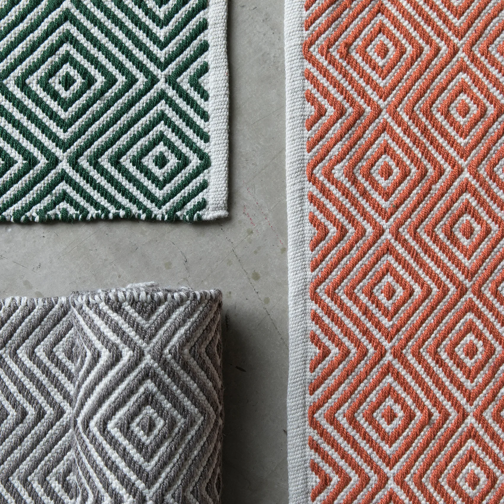 Alfombra Diamond 140x200 cm, Burnt orange Formgatan