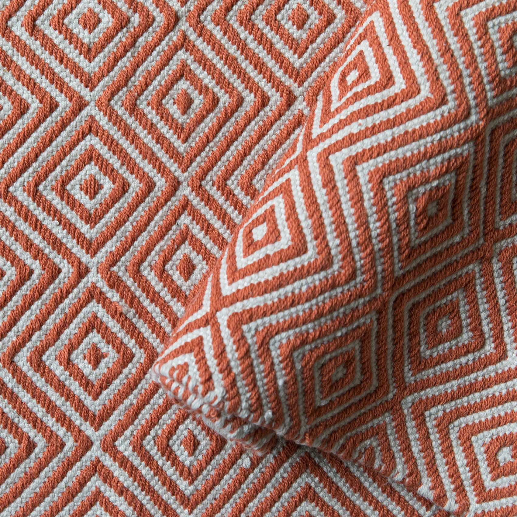 Alfombra Diamond 170x230 cm, Burnt orange Formgatan