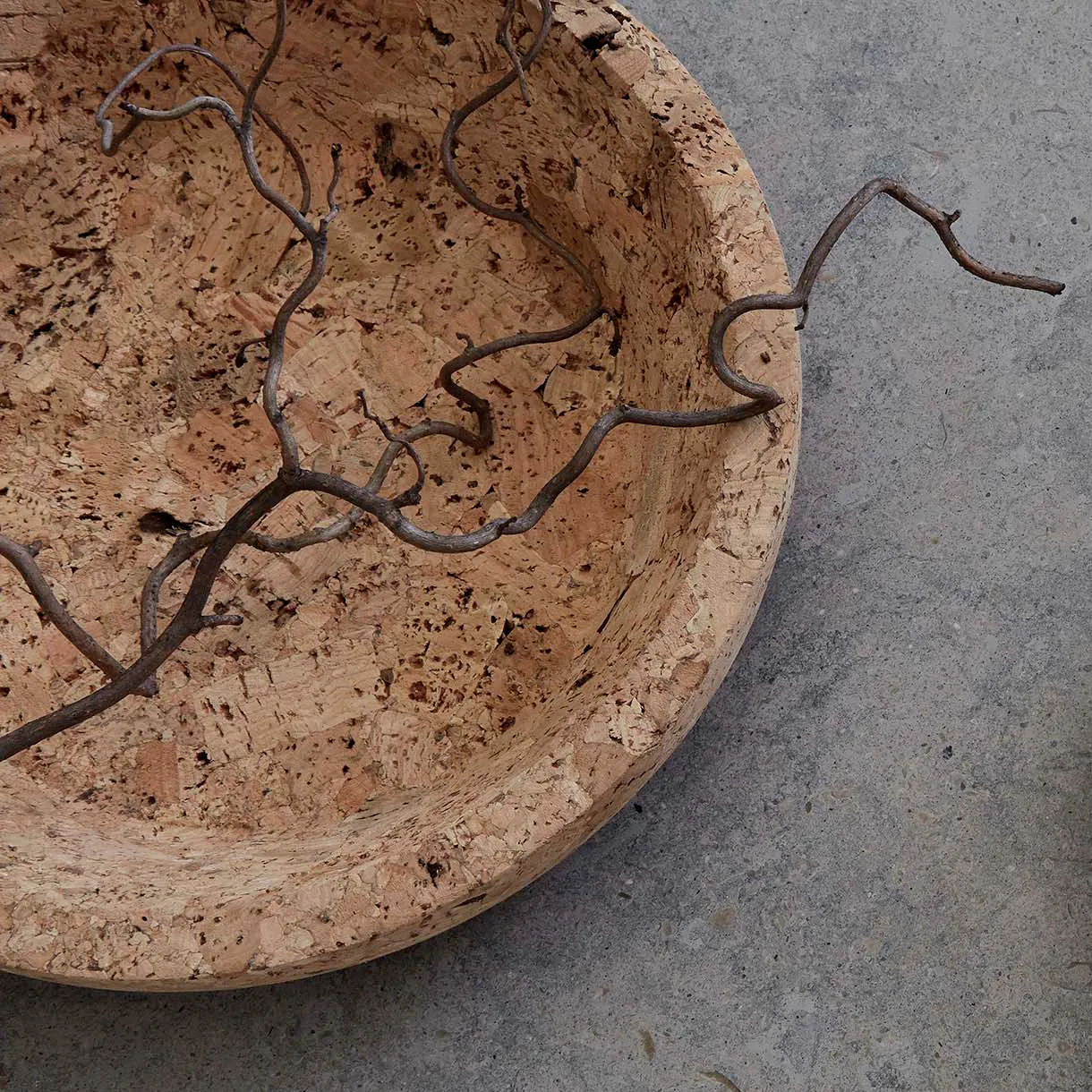 Bol Cork M 29 cm, Natural Formgatan