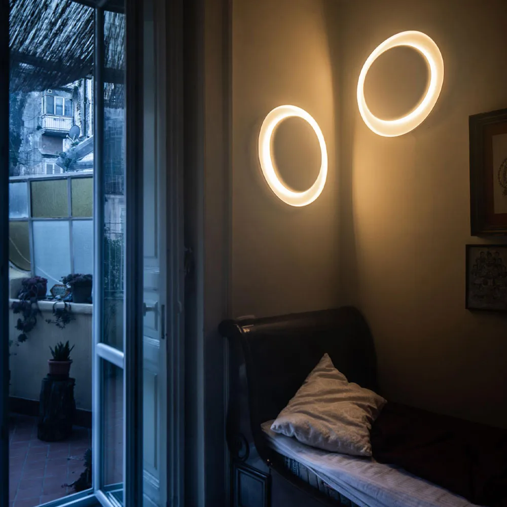 Aplique de pared Bahia Mini, Blanco, LED Foscarini
