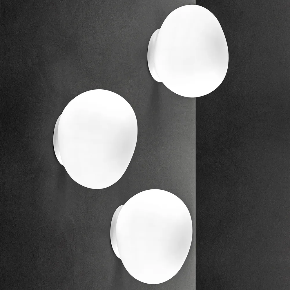 Aplique de pared Gregg media, Blanco Foscarini