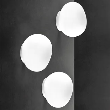 Aplique de pared Gregg media - Blanco - Foscarini