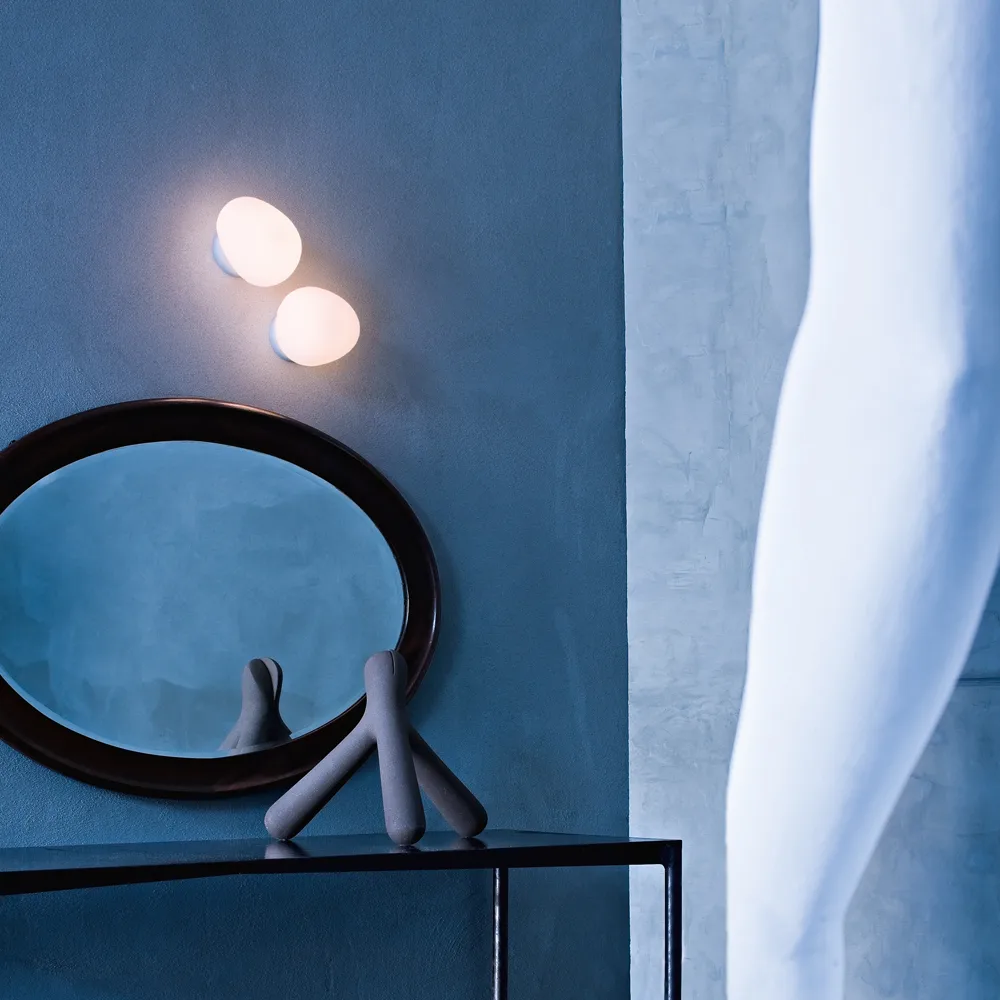 Aplique depared Gregg piccola, Blanco Foscarini