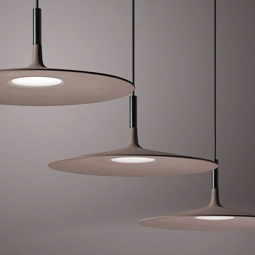 Lámpara colgante Aplomb Large , Hormigón blanco Foscarini