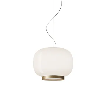 Lámpara colgante Chouchin 1 Reverse - Blanco/dorado - Foscarini