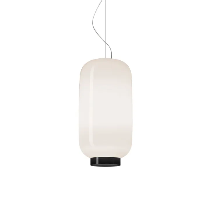Lámpara colgante Chouchin 2 Reverse - Blanco/negro - Foscarini
