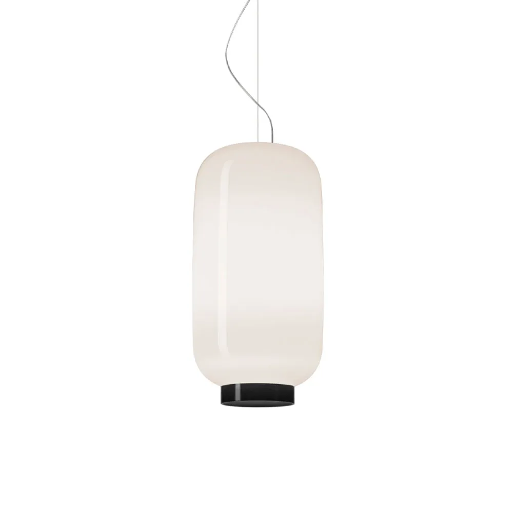 Lámpara colgante Chouchin 2 Reverse, Blanco/negro Foscarini