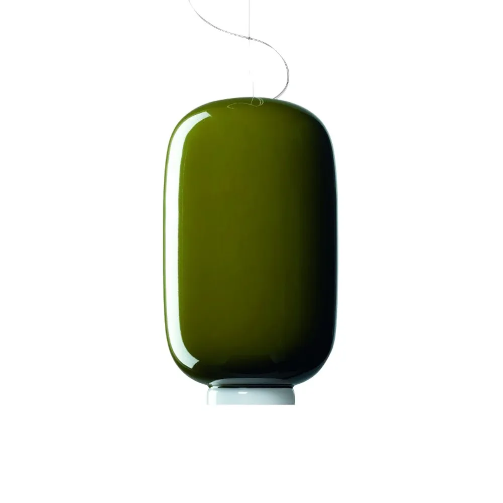 Lámpara colgante Chouchin 2, Verde Foscarini
