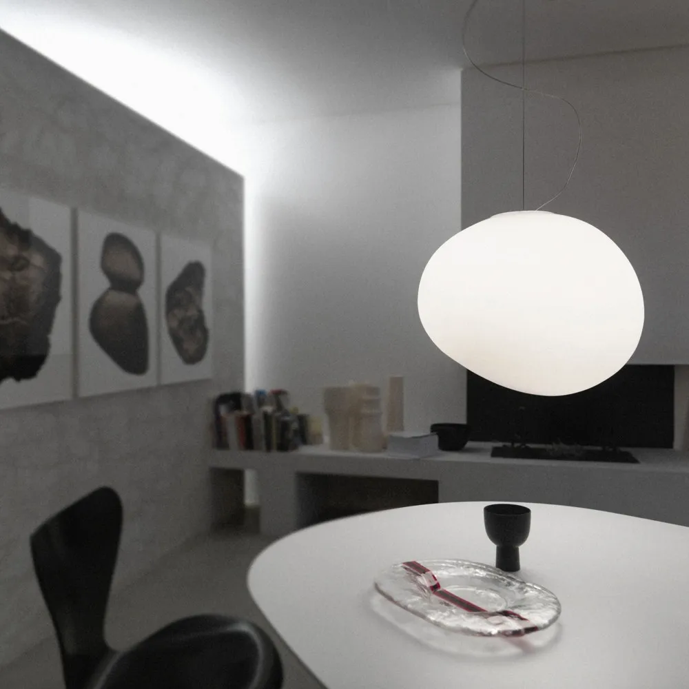 Lámpara colgante Gregg grande , Blanco Foscarini