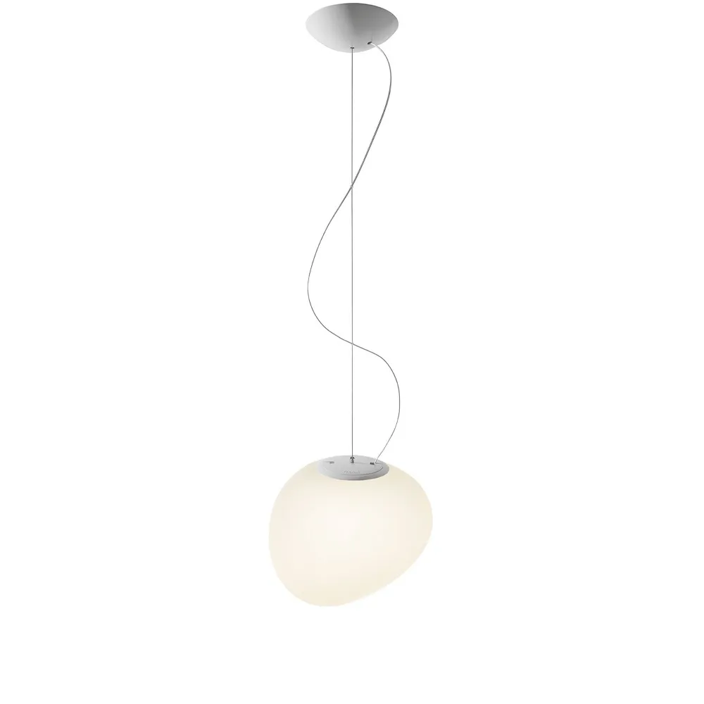 Lámpara colgante Gregg midi , Blanco Foscarini