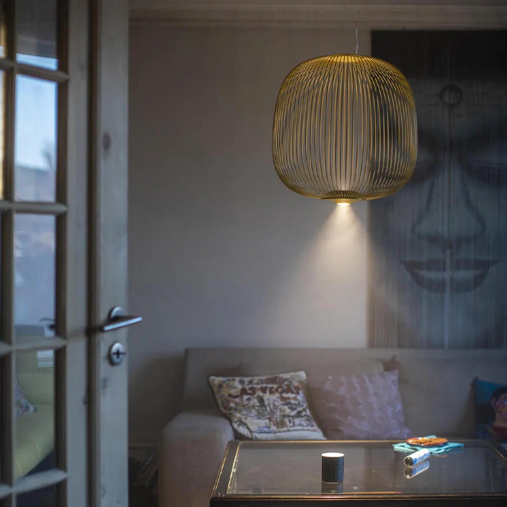 Lámpara colgante Spokes 2, Blanco Foscarini