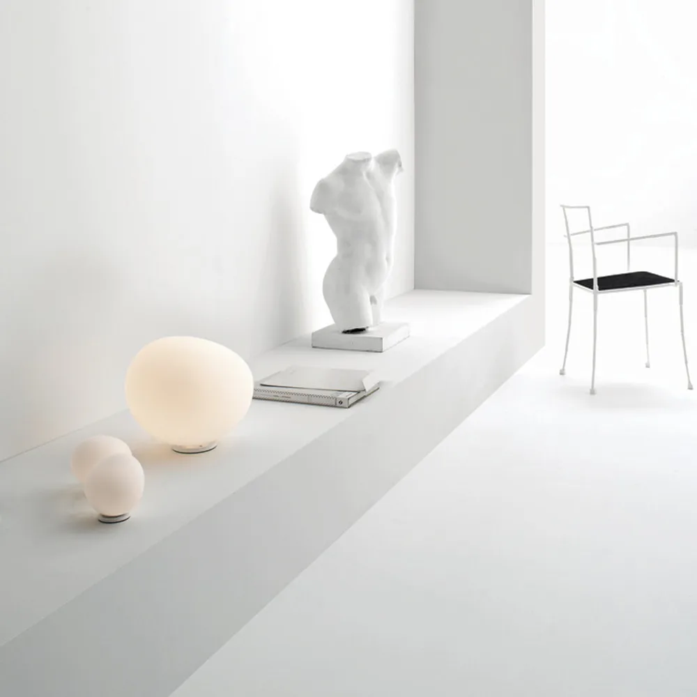 Lámpara de mesa Poly Gregg XL , Blanco Foscarini