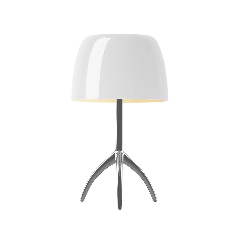 Lámpara de mesa regulable Lumiere Grande , Blanco, aluminio Foscarini