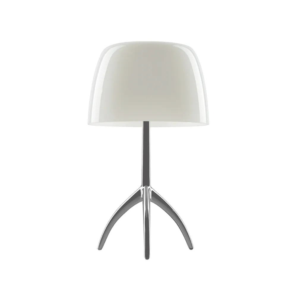 Lámpara de mesa regulable Lumiere Grande , Blanco cálido, aluminio Foscarini