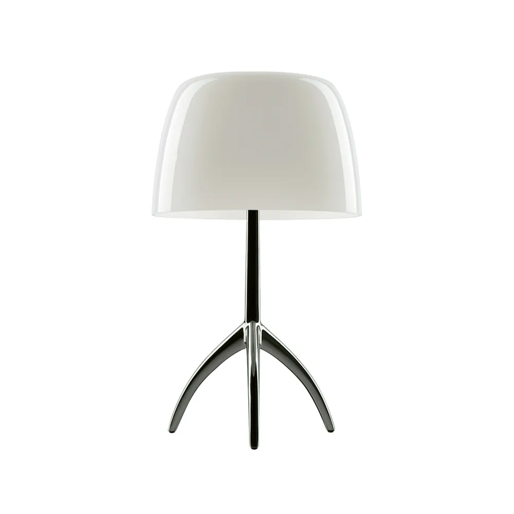 Lámpara de mesa regulable Lumiere Grande , Blanco cálido, negro comado Foscarini