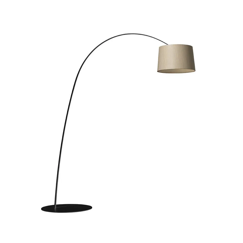 Lámpara de pie Twiggy Wood, Negro Foscarini