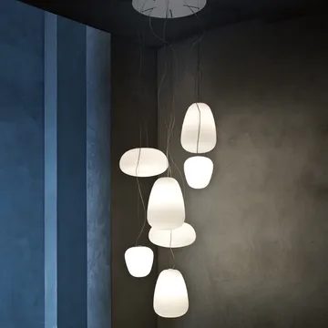 Lámpra colgante Rituals 3  - Blanco - Foscarini