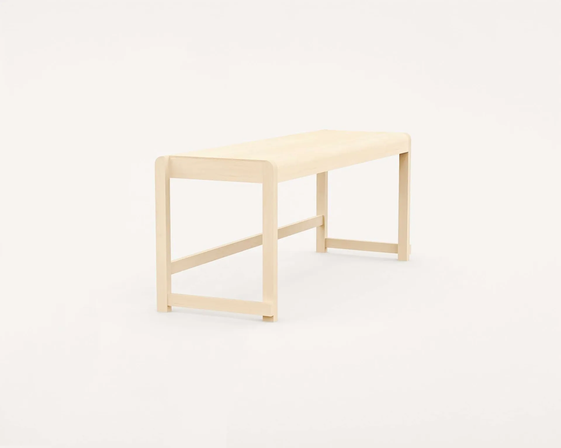 Banco Bench 01, Abedul, 114,6x37x46 cm FRAMA