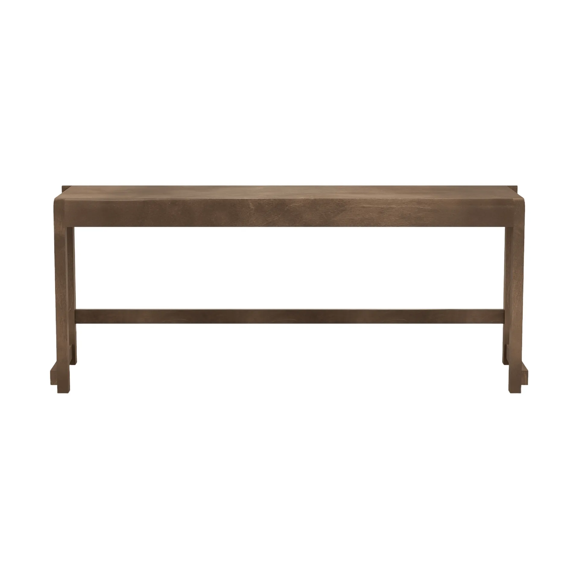 Banco Bench 01, Abedul marrón oscuro, 114,6x37x46 cm FRAMA