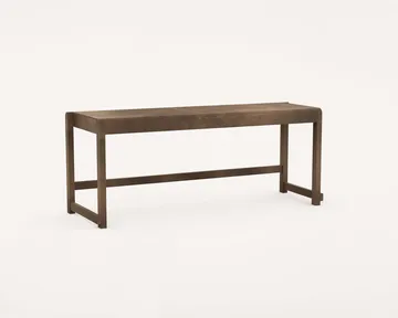 Banco Bench 01 - Abedul marrón oscuro, 114,6x37x46 cm - FRAMA