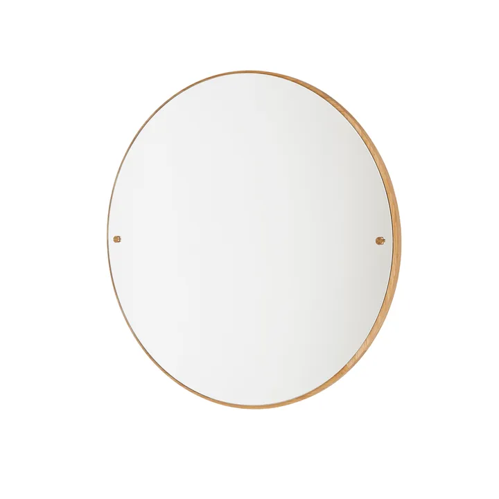 Espejo CM Circle - Roble, large, Ø70 cm - FRAMA