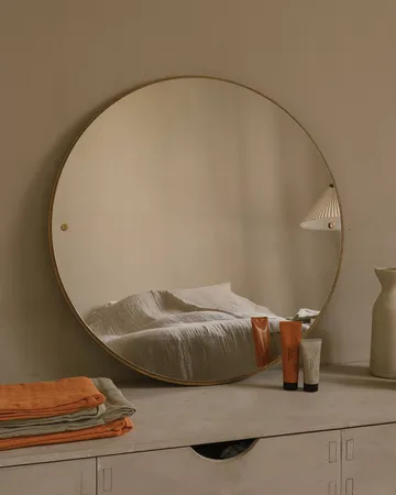 Espejo CM Circle - Roble, medium, Ø60 cm - FRAMA
