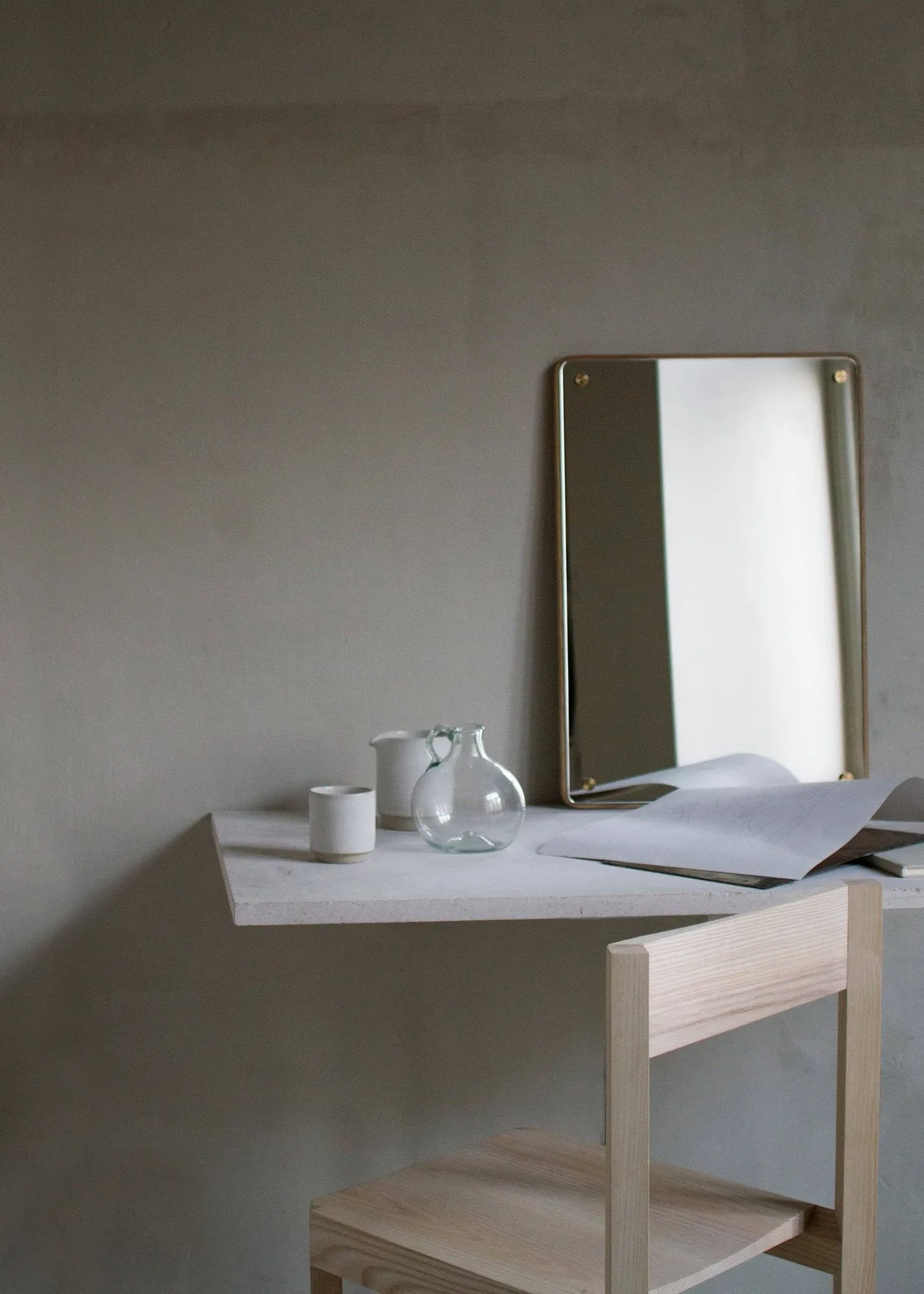 Espejo RM-1 Rectangular, Roble, small, 58x40 cm FRAMA