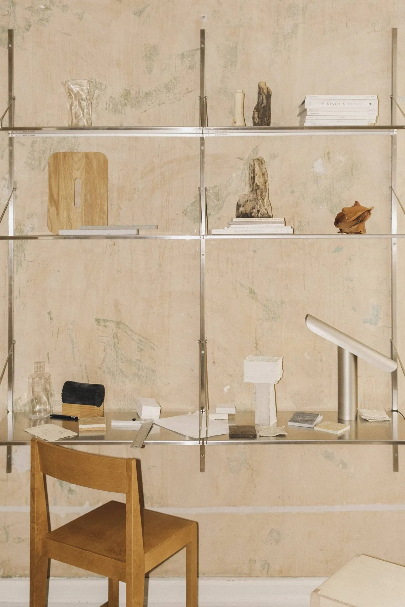 Estante de pared Single Shelf, Acero inoxidable, 40x20 cm FRAMA