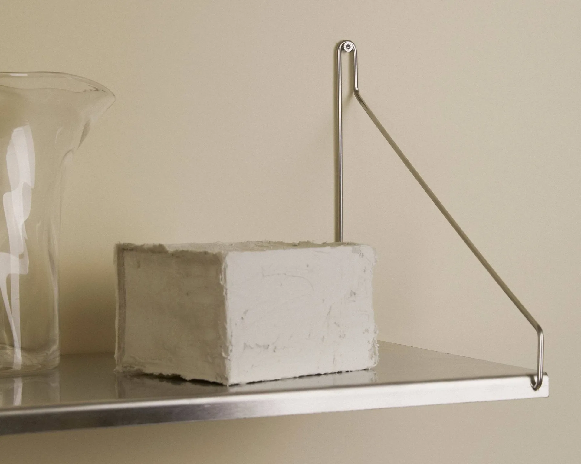 Estante de pared Single Shelf, Acero inoxidable, 80x20 cm FRAMA