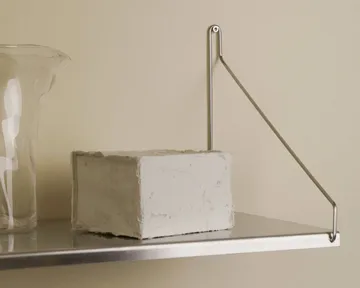 Estante de pared Single Shelf - Acero inoxidable, 80x20 cm - FRAMA