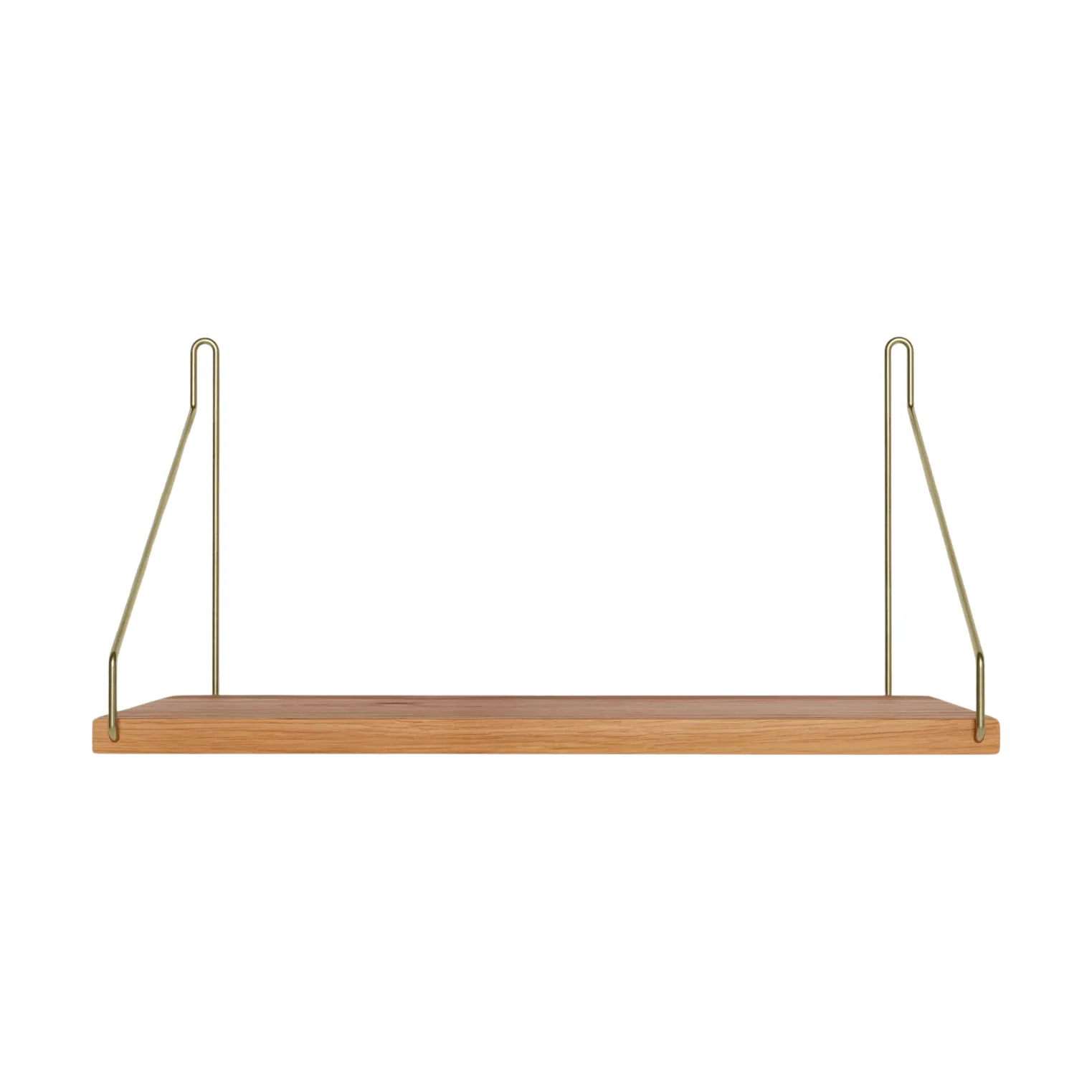 Estante de pared Single Shelf, Roble-latón, 40x20 cm FRAMA