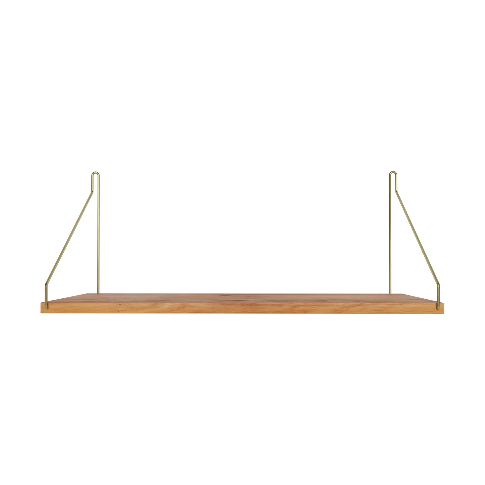 Estante de pared Single Shelf, Roble-latón, 60x27 cm FRAMA