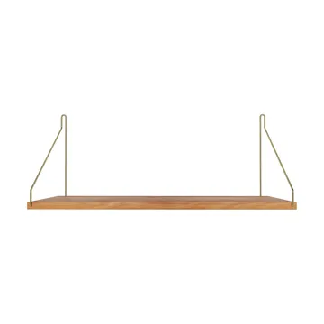 Estante de pared Single Shelf - Roble-latón, 60x27 cm - FRAMA