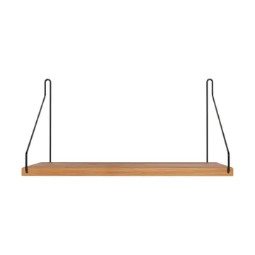 Estante de pared Single Shelf - Roble-negro, 40x20 cm - FRAMA