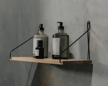Estante de pared Single Shelf - Roble-negro, 40x20 cm - FRAMA