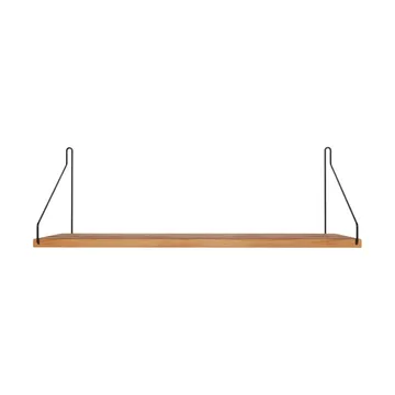 Estante de pared Single Shelf - Roble-negro, 60x20 cm - FRAMA