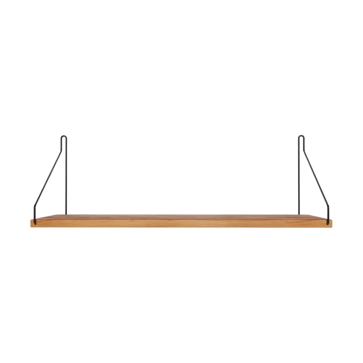 Estante de pared Single Shelf - Roble-negro, 60x20 cm - FRAMA