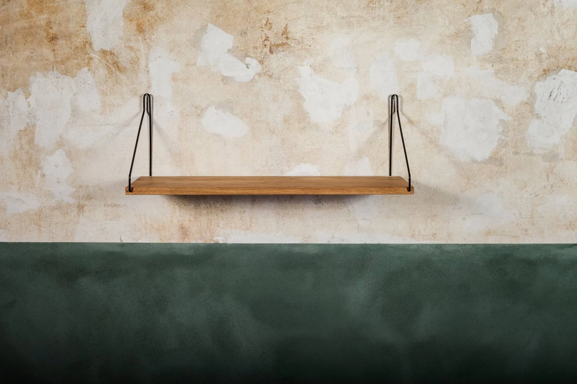 Estante de pared Single Shelf, Roble-negro, 60x20 cm FRAMA