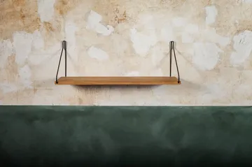Estante de pared Single Shelf - Roble-negro, 60x20 cm - FRAMA