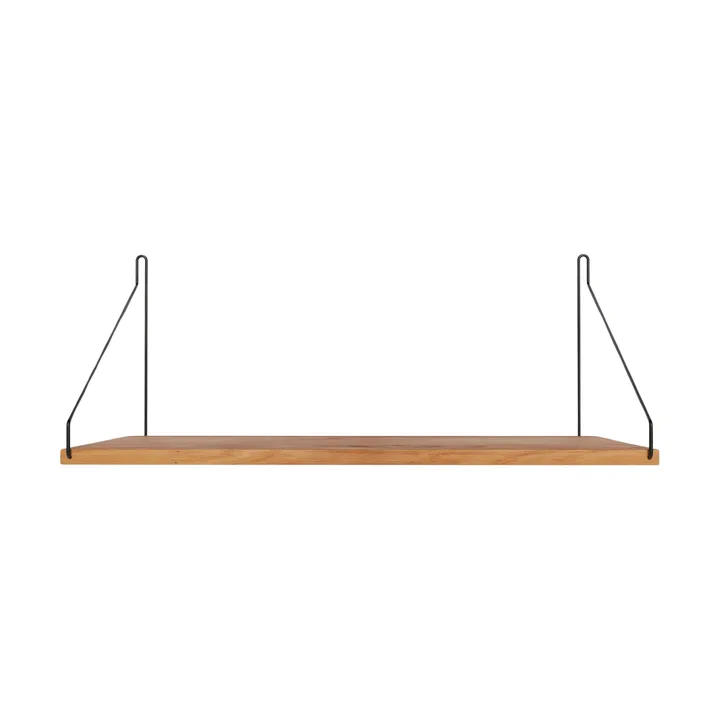 Estante de pared Single Shelf - Roble-negro, 60x27 cm - FRAMA