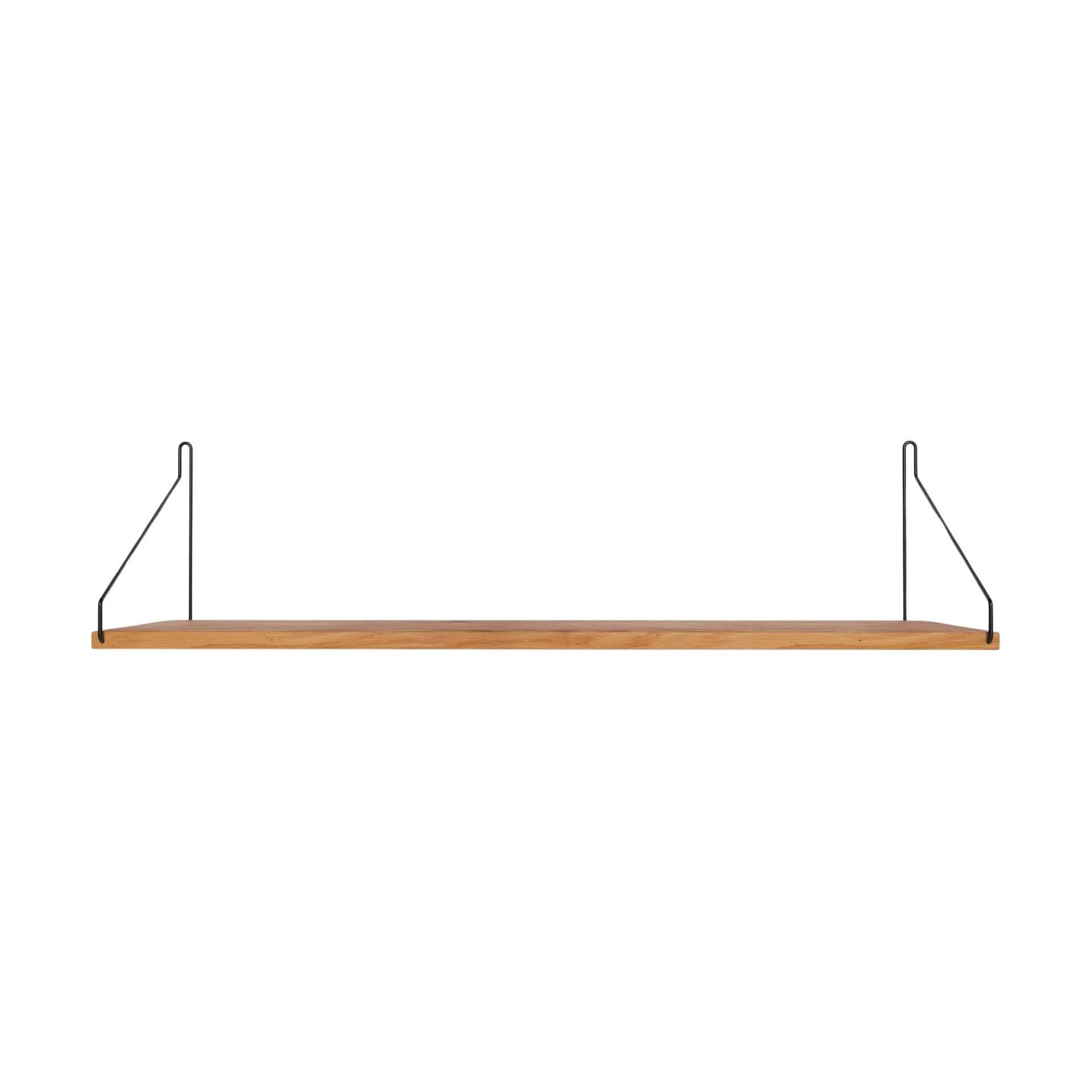 Estante de pared Single Shelf, Roble-negro, 80x20 cm FRAMA
