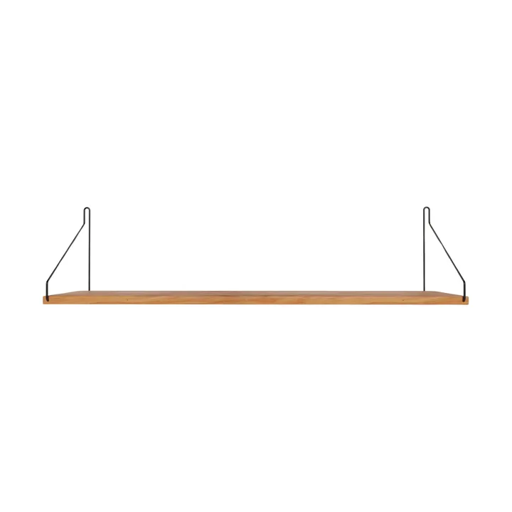Estante de pared Single Shelf - Roble-negro, 80x20 cm - FRAMA