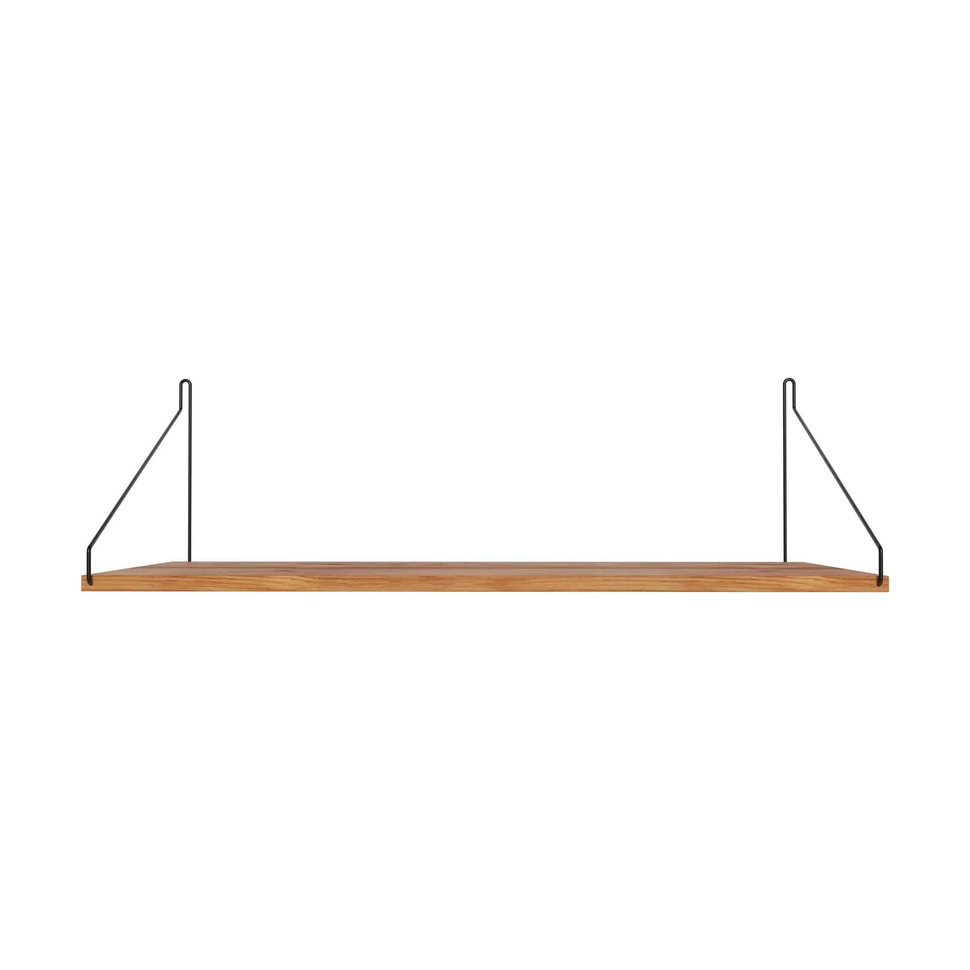 Estante de pared Single Shelf, Roble-negro, 80x27 cm FRAMA
