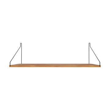 Estante de pared Single Shelf - Roble-negro, 80x27 cm - FRAMA